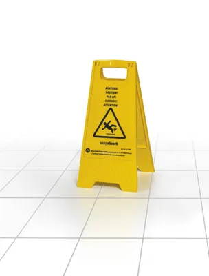Produktbild von P-10007 Warnschild "Achtung" - Gefahrenhinweis Rutschgefahr