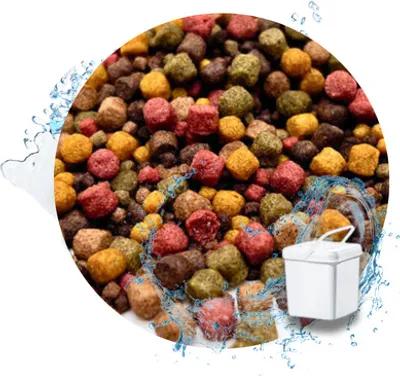 Produktbild von WTS Koifutter 10-Sorten Mix mit Spirulina & Paprika - 5 Liter im Eimer 3 - 6 mm