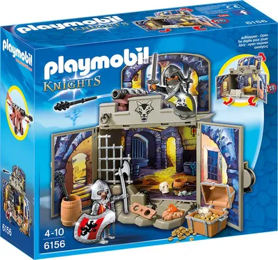 Produktbild von PLAYMOBIL 6156 - Aufklapp-Spiel-Box 'Ritterschatzkammer'