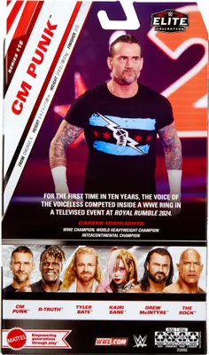 Immagine prodotto di Figurka Akcji WWE Elite Collection CM Punk 15 cm - Mattel