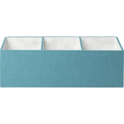 Image de Exacompta 2x Organiseur de bureau 4 compartiments OfficeByMe Bleu canard 68603E