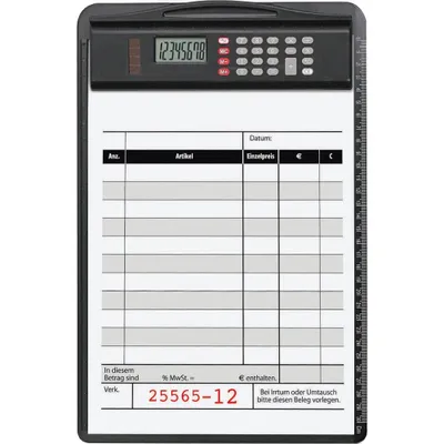 Image de Planchette à pince Alassio 85 DIN A4 noir plastique