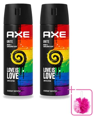 Imagen del producto de 2 aerosoles desodorantes Axe Unite, 150 ml - Paquete ahorro - 2 unidades