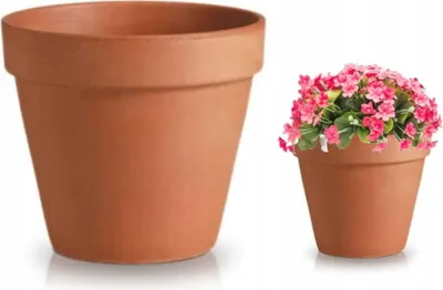 Produktbild von Terracotta brauner Gartentopf 19x18cm