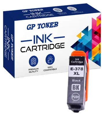A product shot of an ink cartridge box and the ink cartridge itself.