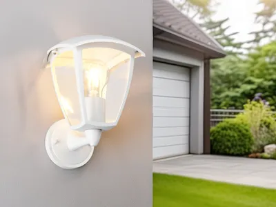 Produktbild von LED Landhausstil Außenwandleuchte Wandlaterne Außenlampe Hausbeleuchtung, H:24cm