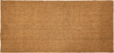 Produktbild von BELIANI Fußmatte Naturfarben Kokosfaser 55 x 120 cm Rechteckig mit Anti-Rutsch-Rückseite Indoor Innenbereich Fußabtreter