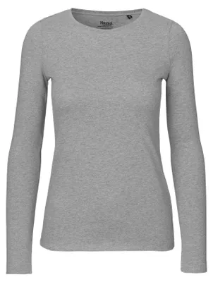 Produktbild von Neutral - T-Shirt für Damen Langärmlig LT2916 (L) (Grau)