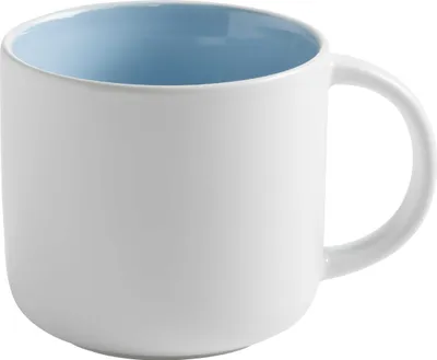 Immagine prodotto di Maxwell & Williams Tint Becher, Tasse, Kaffeebecher, Trinkbecher, Porzellan, Weiß / Hellblau, 450 ml, DI0011