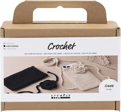 Image de Mini Hobby Set Crochet Bag with Rose