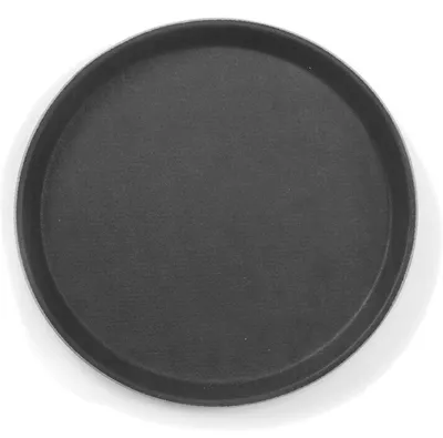 Produktbild von HENDI Serviertablett rund schwarz 280 mm Fiberglas