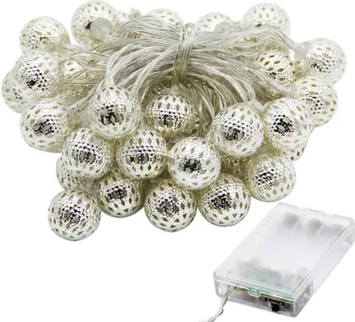 Obrázok produktu pre Marocké ozdoby svetelný reťazec 30 LED víly - batérie napájané dekoratívne