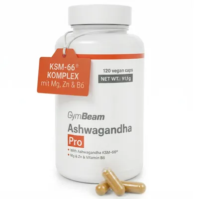 Image de GymBeam - Complexe Ashwagandha PRO 120 gélules