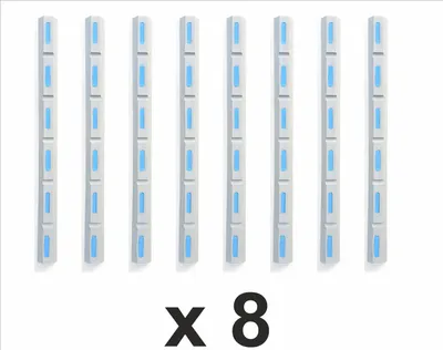 Immagine prodotto di Marina Grey 8 Set di 8 pezzi - parabordo per pontile, parabordo per barca per proteggere motoscafi, imbarcazioni, moto d'acqua, yacht 98x8x6cm SUPERHIT DELLA STAGIONE 2024