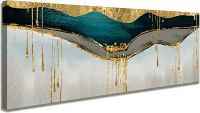 Produktbild von 120 x 40 cm Bild auf Leinwand digitale Phantasie 5752 deutsche Marke und Lager - Die Bilder/das Wandbild/der Kunstdruck ist fertig gerahmt.