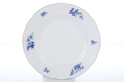 Obrázek produktu pro Thun 1794 Talíř mělký, český porcelán, Rose, 25 cm, modré růže, Thun