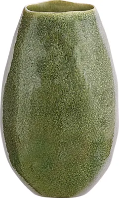 Produktbild von Dehner Vase Linn, bauchig, Höhe 30 cm, Keramik, lasiert, dunkelgrün
