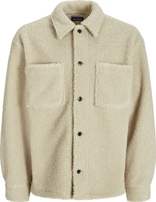 Produktbild von JACK & JONES Geknöpftes Sherpa Hemd Jacke mit Karomuster und Taschen Größe: S