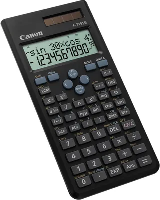 Image de Canon F-715SG - Calculatrice scientifique - 10 chiffres + 2 exposants - panneau solaire, pile - noir