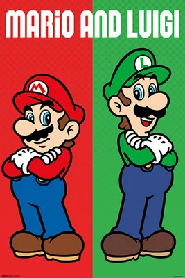 Produktbild von Super Mario Poster Mario & Luigi + Ü-Poster