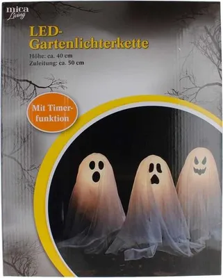 Produktbild von LED Gartenlichterkette - Geister - ca. 40 cm