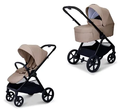 Produktbild von Moon Kombikinderwagen STYLO mit Sportsitz und Babywanne sand