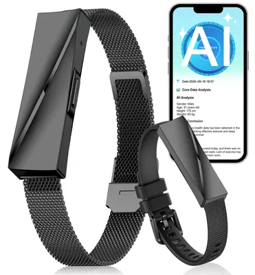 Produktbild von KI-Gesundheitsanalyse 170+ Sportmodi Uhr GPS Smartwatch Damen IP68 Bluetooth Schlafmonitor Herzfrequenzmessung SPO2 für Android IOS Schwarz
