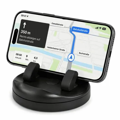 Produktbild von MidGard Universal Armaturenbrett Autohalterung für Smartphones, Navi usw. drehbar um 360 Grad