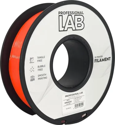 Zdjęcie produktu dla PETG Orange 1,75 mm – 1 kg Wytrzymały filament do drukarek 3D | Prof. Lab
