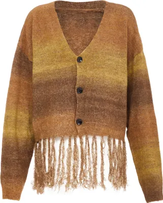 Produktbild von Jalene damen strickjacke - braun mehrfarbig, M