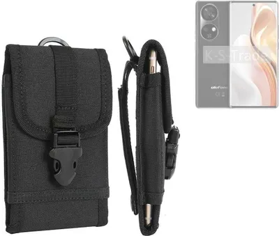 Produktbild von K-S-Trade Holster Handy Hülle kompatibel mit Ulefone Note 17 Pro Holster Handytasche Gürtel Tasche Schutz Hülle Robust Outdoor schwarz
