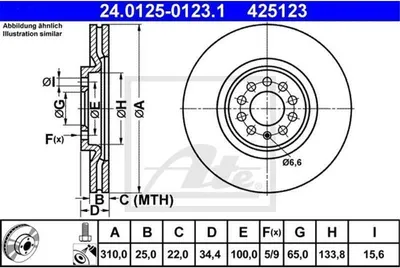 Zdjęcie produktu dla Tarcza Hamulcowa Vw Przód Polo 1,0-1,8 14-