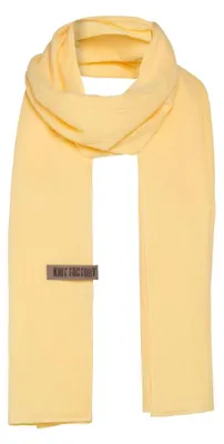 Image de Knit Factory Écharpe Liv 200x40 cm Jaune lisse