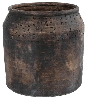 Zdjęcie produktu dla Doniczka brązowa ceramiczna dekoracja do wnętrz nowoczesny design