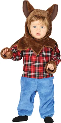 Produktbild von Werwolf Kleiner Abenteurer Pelziger Gefährte Baby Kostüm Niedliche Fantasie Teddy Lächeln Verkleidung Nachtwanderung, Größe: 86/92 Farbe: Braun