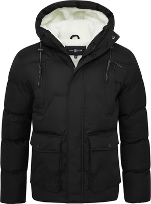 Produktbild von SOULSTAR Herren Steppjacke S2SINTRA Herren warme Steppjacke mit Kapuze Pufferjacke Outdoor-Jacke