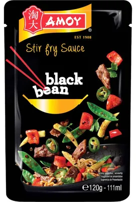 Zdjęcie produktu dla Amoy Stir Fry Sauce Black Bean 120 ml - Pikantny azjatycki sos stir fry