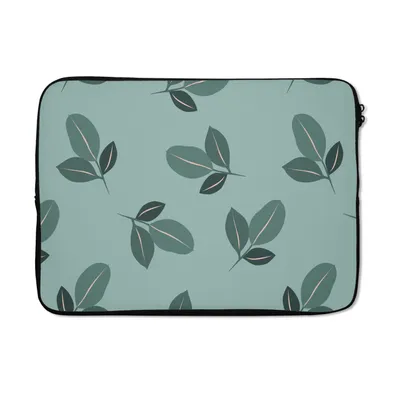 Produktbild von MuchoWow® Laptop Hülle 13 Zoll Sommer - Blätter - Muster Laptoptasche - Laptophülle - Sleeve - Rundumschutz