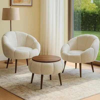 Obrázok produktu pre Hanah Home, kvalitná súprava stolíkov (3 kusy) – dub Sapphire, 100% melamín