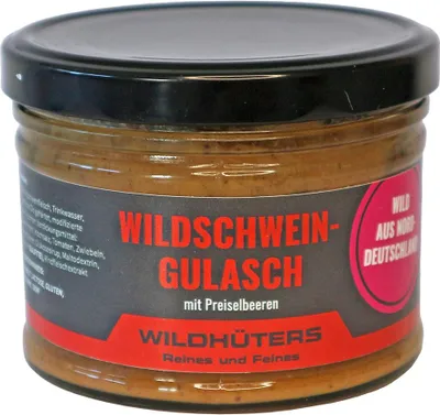 Produktbild von WILDHÜTERS Wildschwein-Gulasch mit Preiselbeeren
