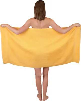 Produktbild von Betz Premium Duschtuch 70×140 cm – 100% Baumwolle 470 g/m², saugstark & weich, ® Farbe honiggelb
