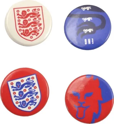 Obrázok produktu pre Anglická futbalová asociácia - Odznaky 4-Pack BS4346 (jedna veľkosť) (modrá/biela/červená)