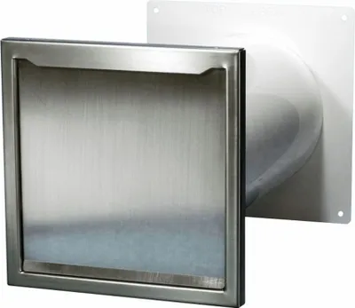 Zdjęcie produktu dla Teleskopowa puszka ścienna Ø 150 mm, panel zewnętrzny ze stali nierdzewnej, termostrefa