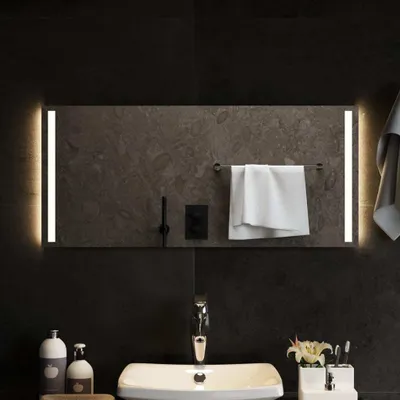 Image de The Living Store Miroir de salle de bain LED 90x40 cm