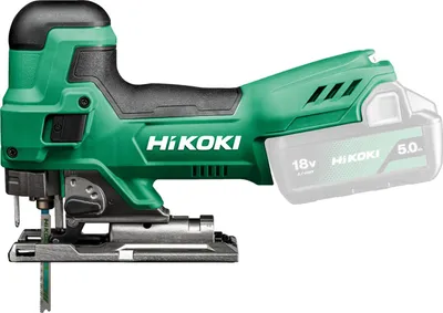 Image de Scie sauteuse 135mm 18V Li-ion Hikoki CJ18DBW2Z  sans batterie ni chargeur - poignée champignon - HitCase III
