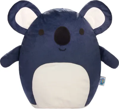 A stuffed koala toy is shown from the front against a white background.