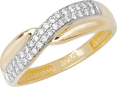 Produktbild von 9 Karat (375) Gold Damen - Ring mit Zirkonia, 49 (15.6); TRS11230RSJ