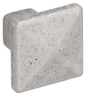 Produktbild von Knopf für Möbel aus Zinklegierung, Durchmesser 24 mm x 22 mm, Finish: Alt silber, glänzend