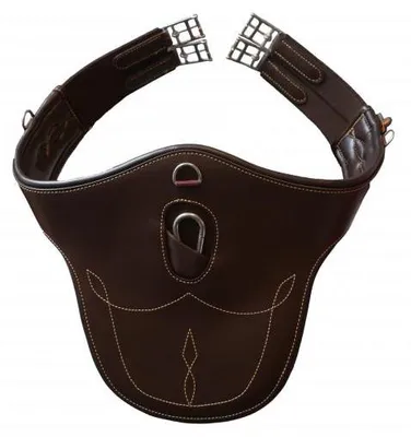 Produktbild von Kentucky Horsewear Stollengurt Sattelgurt mit Stollenschutz Braun