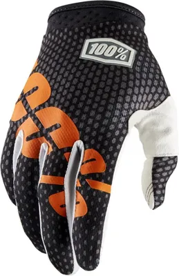 Produktbild von 100% iTrack Dot Motocross Handschuhe, schwarz/orange, S